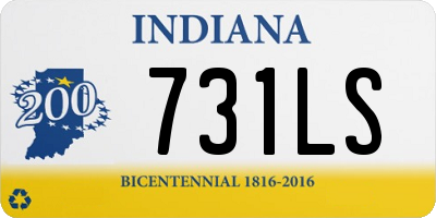 IN license plate 731LS