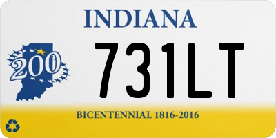 IN license plate 731LT