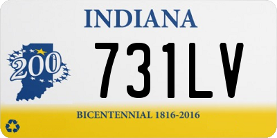 IN license plate 731LV