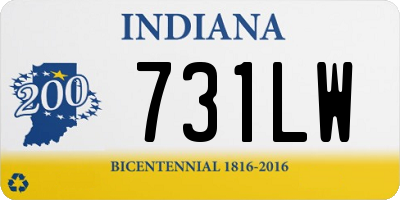 IN license plate 731LW