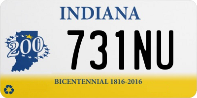 IN license plate 731NU