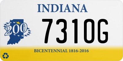 IN license plate 731OG