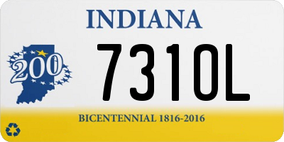 IN license plate 731OL