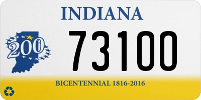 IN license plate 731OO