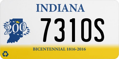 IN license plate 731OS