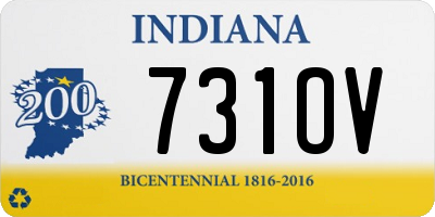 IN license plate 731OV