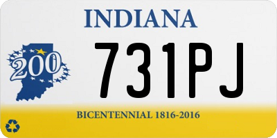 IN license plate 731PJ