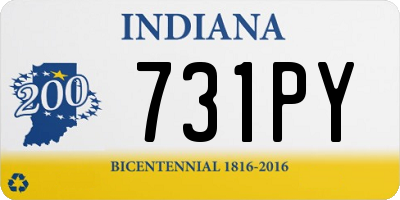 IN license plate 731PY