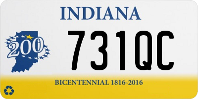 IN license plate 731QC