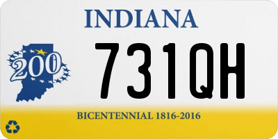 IN license plate 731QH