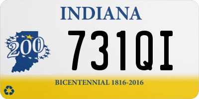 IN license plate 731QI