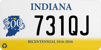 IN license plate 731QJ