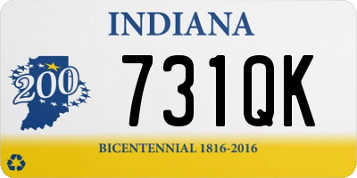 IN license plate 731QK