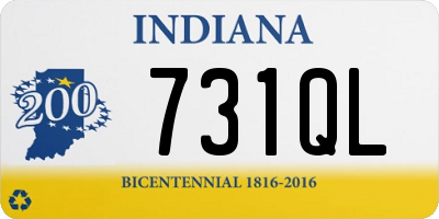 IN license plate 731QL