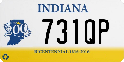 IN license plate 731QP