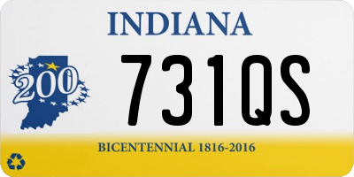 IN license plate 731QS