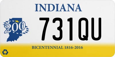 IN license plate 731QU