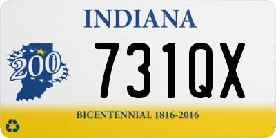 IN license plate 731QX