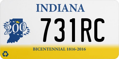 IN license plate 731RC