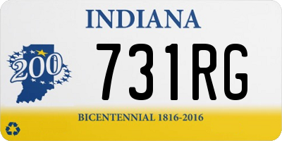 IN license plate 731RG