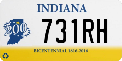 IN license plate 731RH