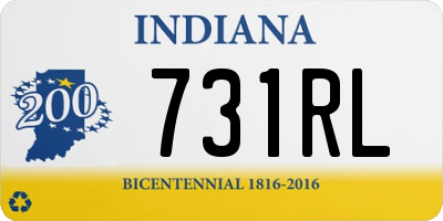 IN license plate 731RL