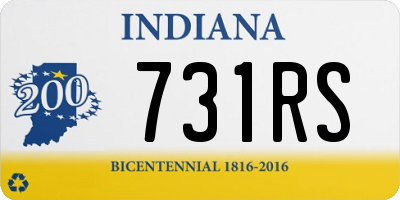 IN license plate 731RS