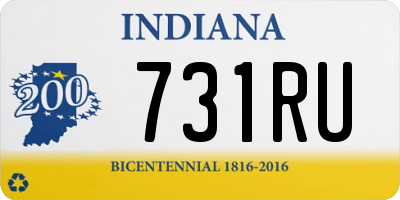 IN license plate 731RU