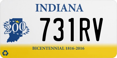 IN license plate 731RV