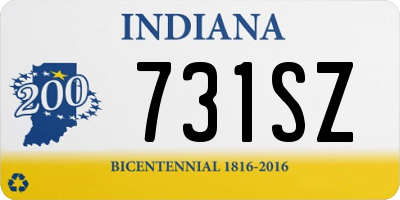 IN license plate 731SZ