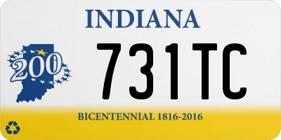 IN license plate 731TC