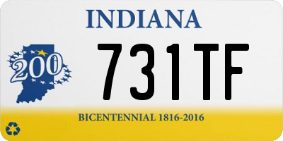 IN license plate 731TF