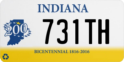 IN license plate 731TH