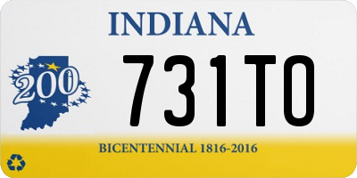 IN license plate 731TO