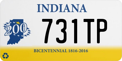 IN license plate 731TP