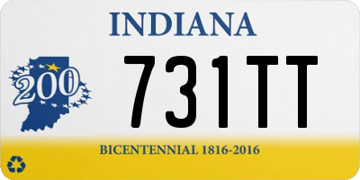 IN license plate 731TT