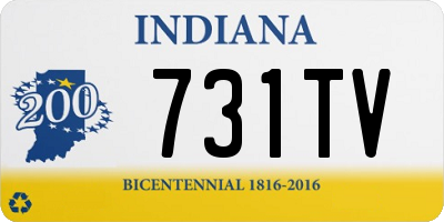 IN license plate 731TV