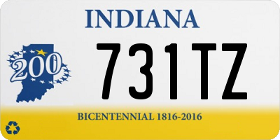 IN license plate 731TZ