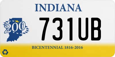 IN license plate 731UB