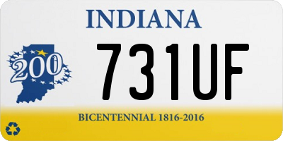 IN license plate 731UF