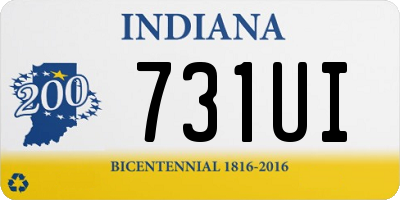 IN license plate 731UI