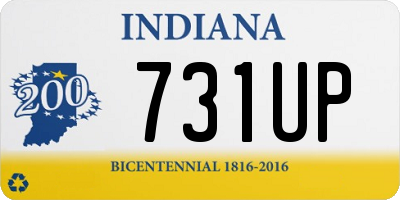 IN license plate 731UP