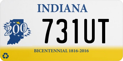 IN license plate 731UT