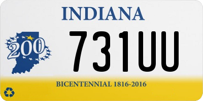 IN license plate 731UU