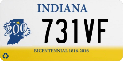 IN license plate 731VF