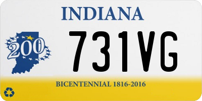 IN license plate 731VG