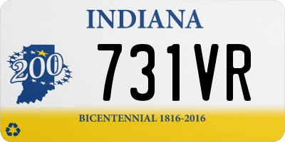 IN license plate 731VR