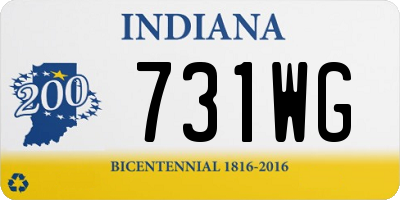 IN license plate 731WG