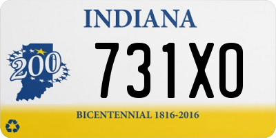 IN license plate 731XO