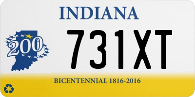 IN license plate 731XT